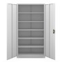 Jan Nowak Metall-Büroschrank JAN II H2200 220 x 115 x 40 cm Grau_4