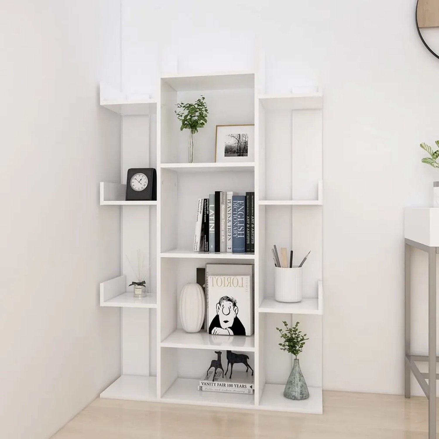 vidaXL Bücherregal Standregal Weiß 86x25,5x140 cm kaufen bei OBI