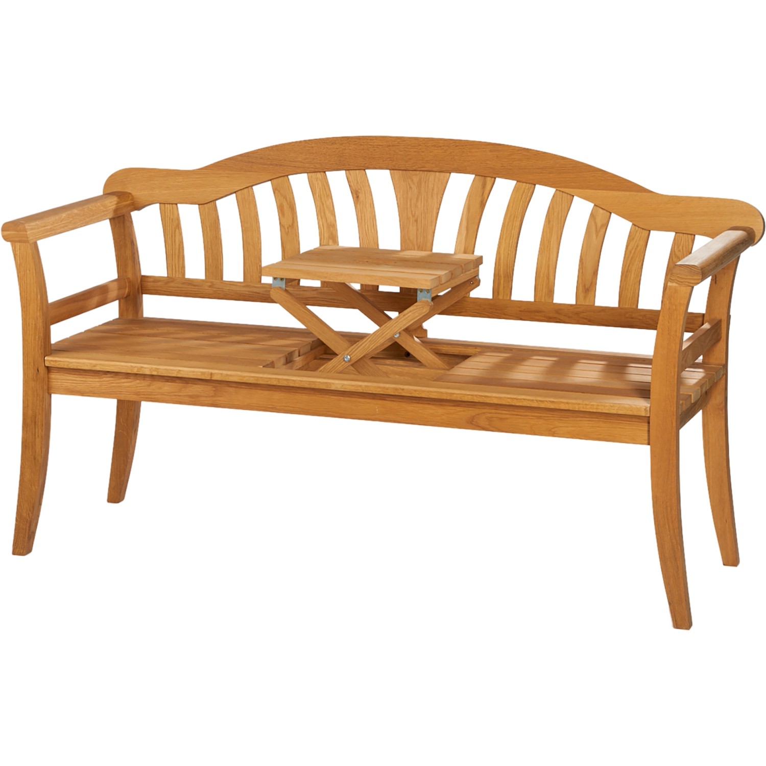 Wilk Landhausbank Usedom mit Tisch 88 cm x 156 cm x 54 cm Honigbraun FSC®
