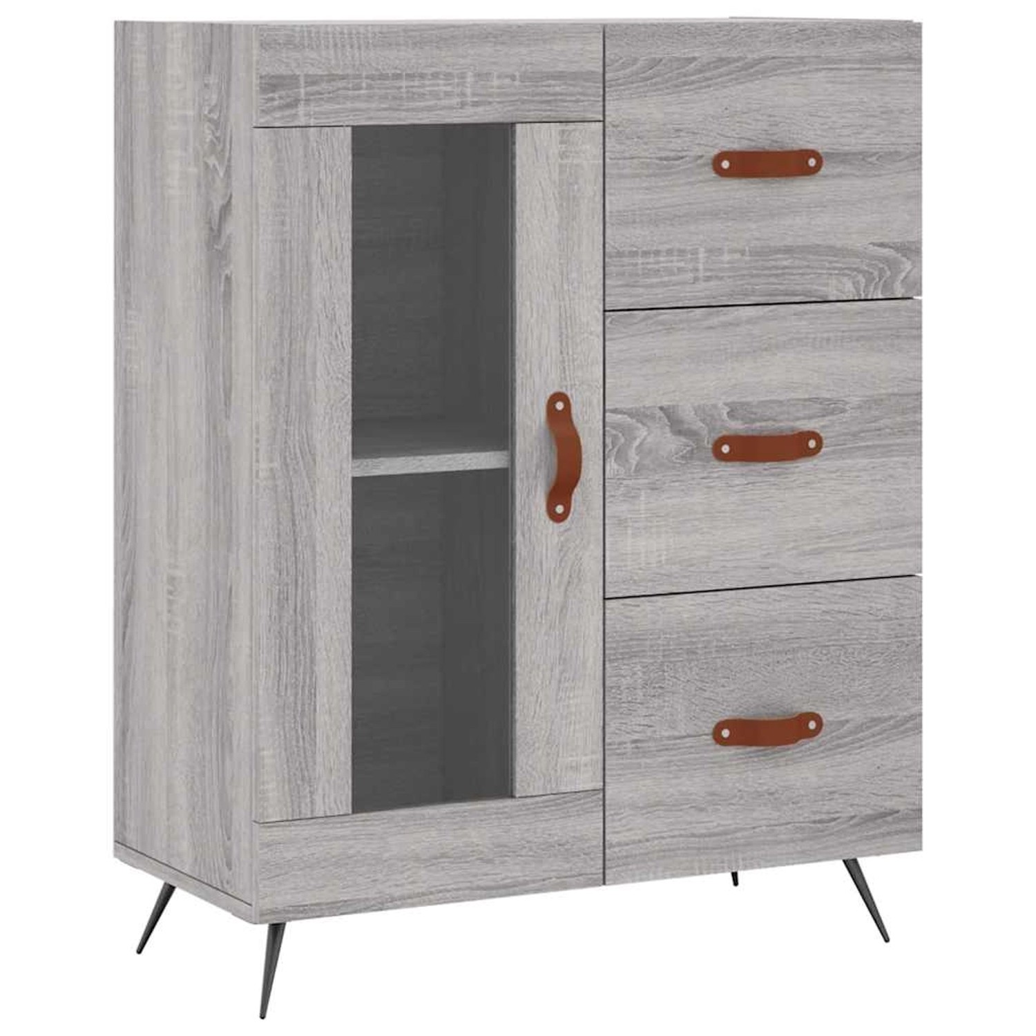 vidaXL Sideboard Grau Sonoma 69,5x34x90 cm Holzwerkstoff 828018 günstig online kaufen