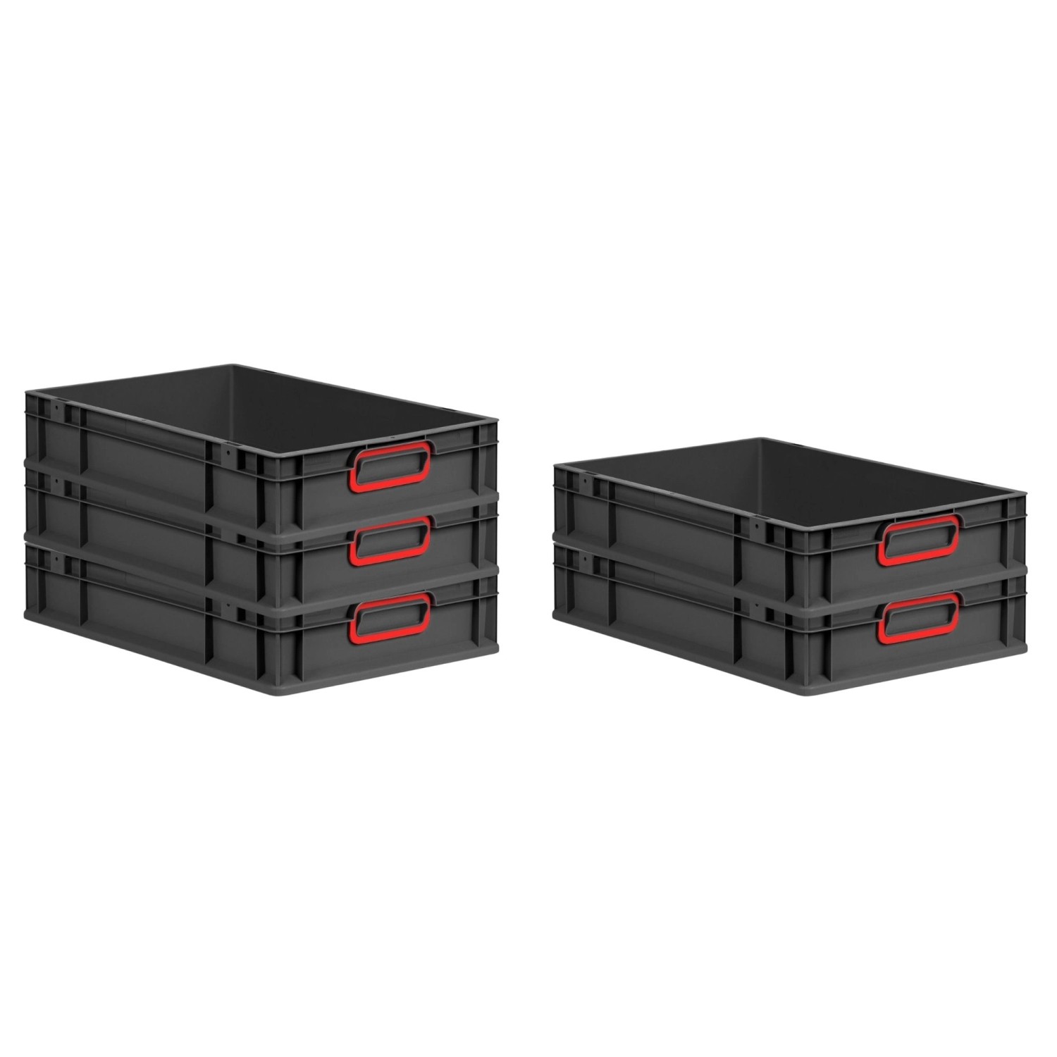 PROREGAL SparSet 5x Eurobox Nextgen Color HxBxT 12x40x60cm 23 Liter Griffe günstig online kaufen