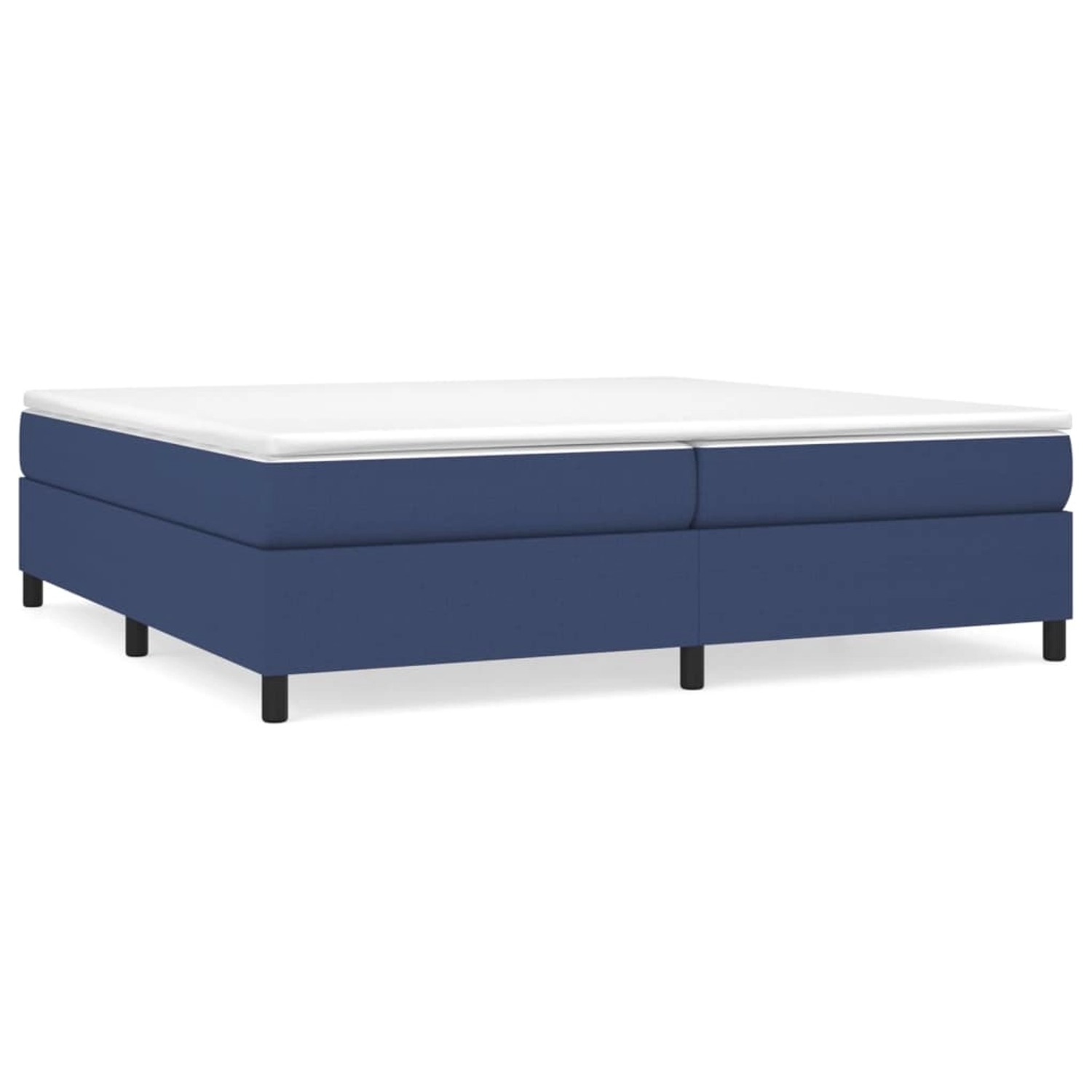 vidaXL Boxspringbett mit Matratze Blau 200x200 cm Stoff 3144453 günstig online kaufen