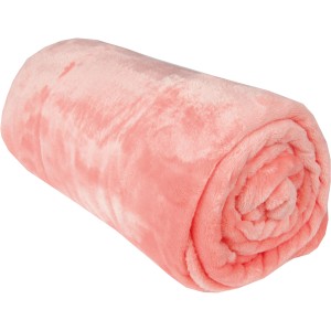Gerollte, lachsfarbene Bestlivings Kuscheldecke Celina (2er Pack, 150x200 cm).