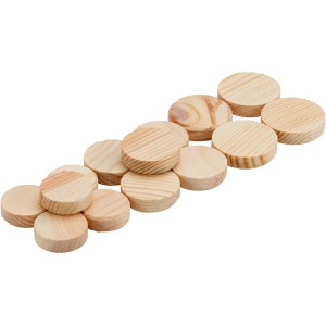 Holzdübel: LUX Ausbesserungs- und Bastelplättchen in 15, 20 und 25 mm Größe.