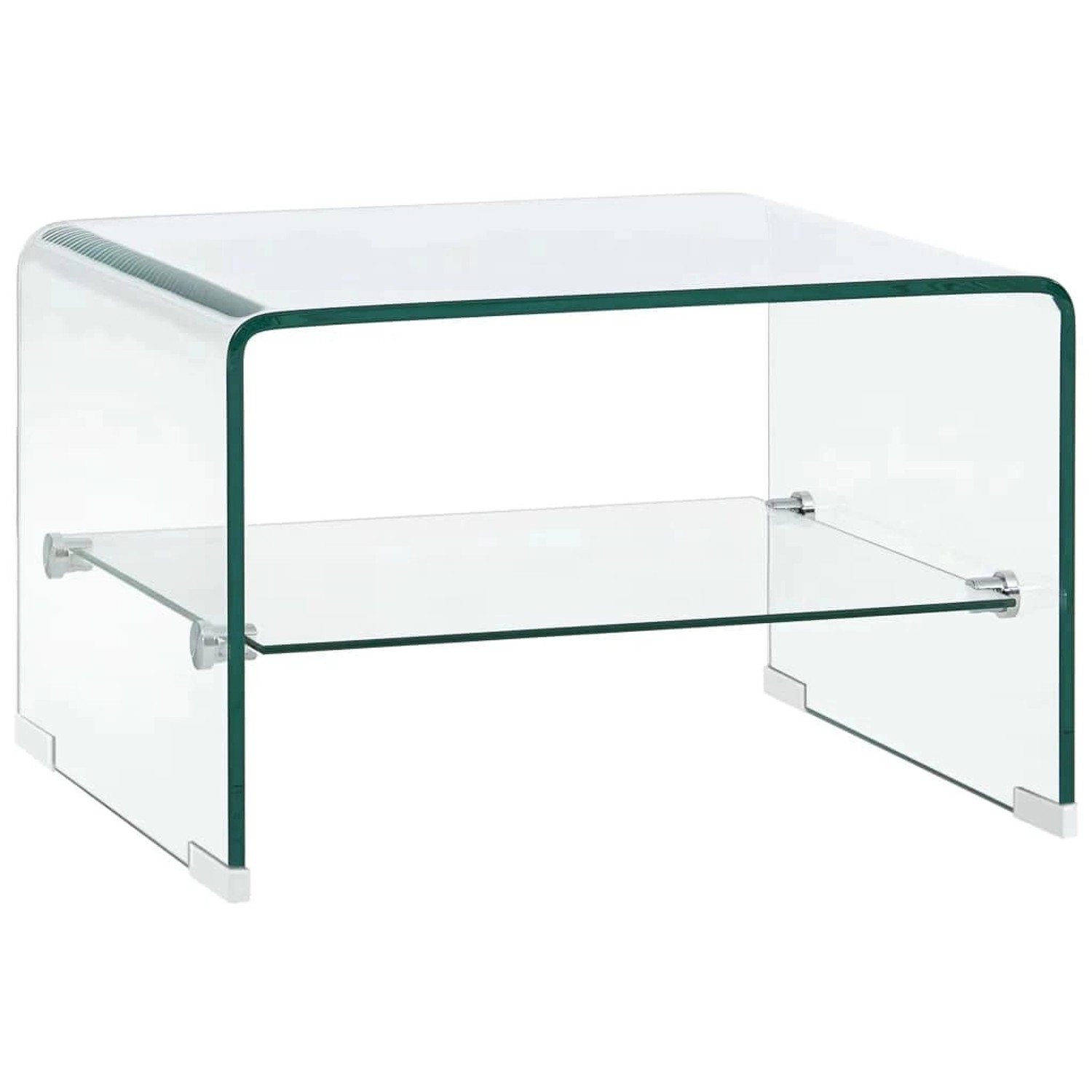 vidaXL Couchtisch Transparent 50×45×33 cm Hartglas 284744