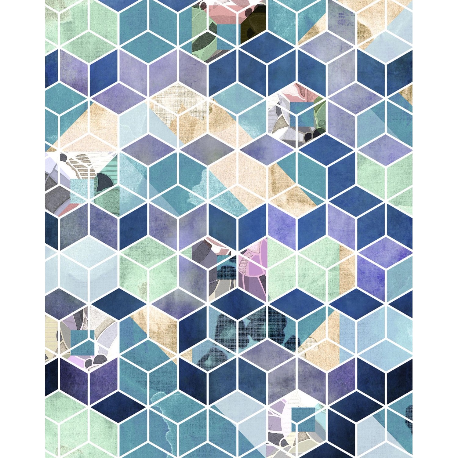 Thumbnail - Sanders & Sanders Fototapete 3D Multicolor 200 x 250 cm 612350
