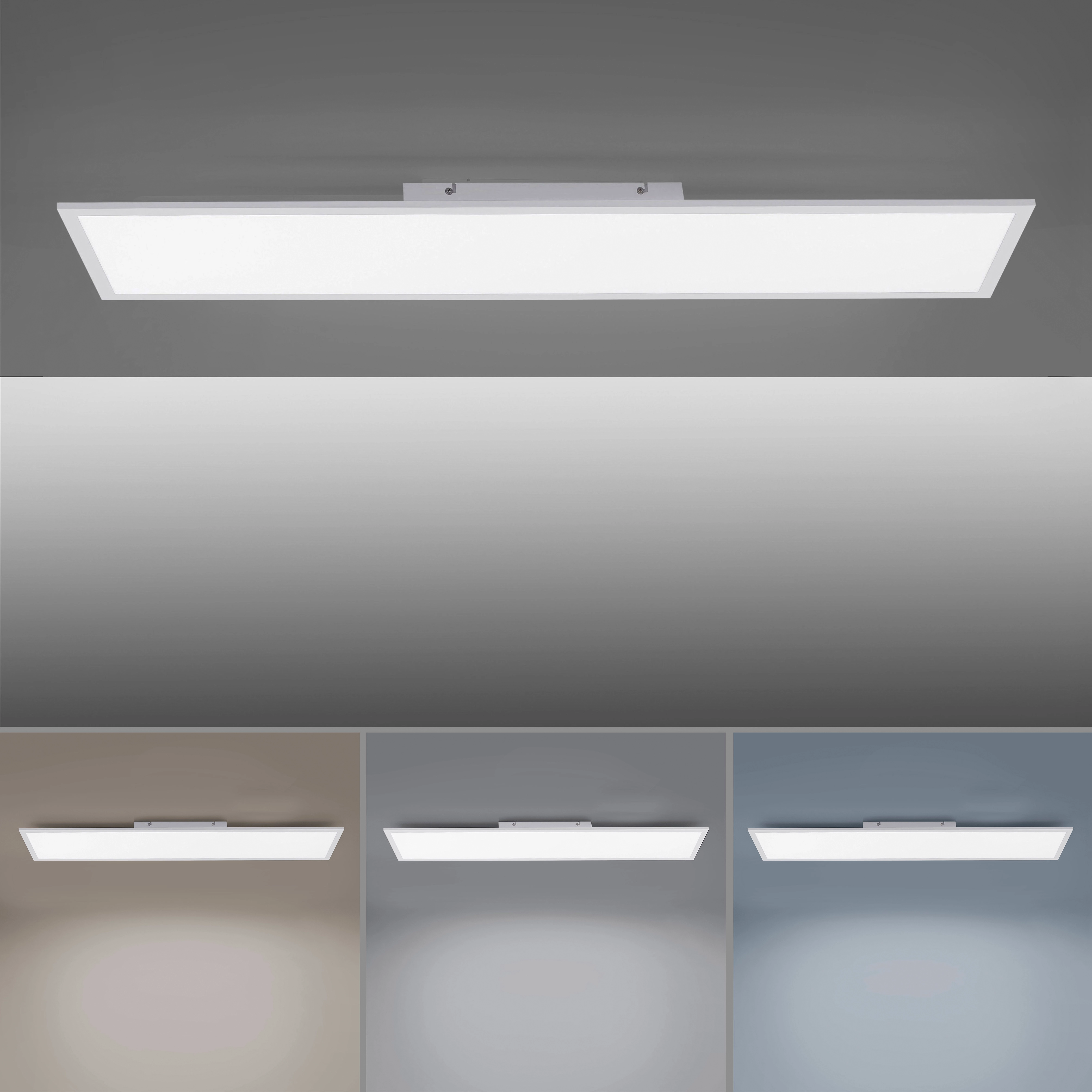LED-Deckenleuchte dimmbar 100 cm x 25 cm Weiß kaufen bei OBI