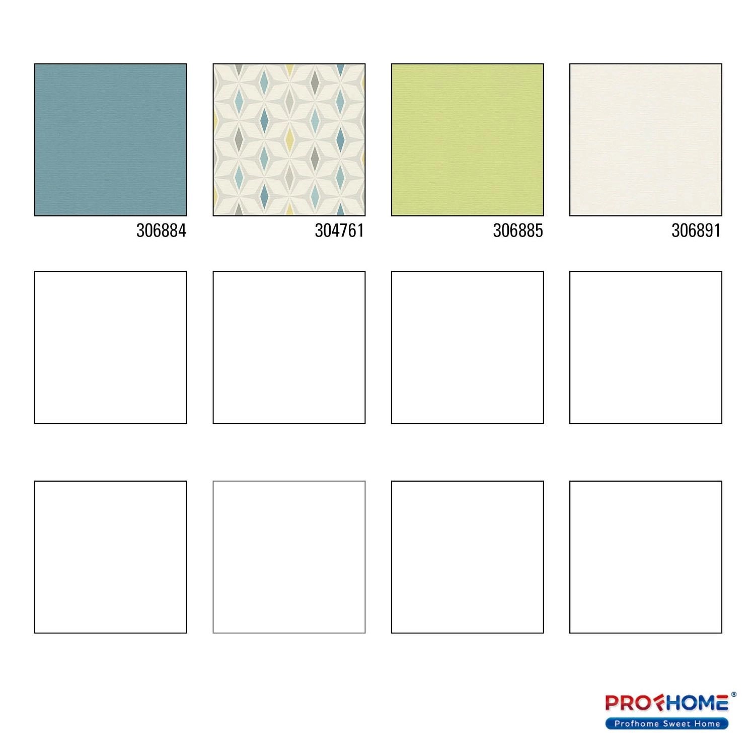 Muster der blauen PROFHOME Uni Tapete (306884-GU), matte Vliestapete für Wohnräume.