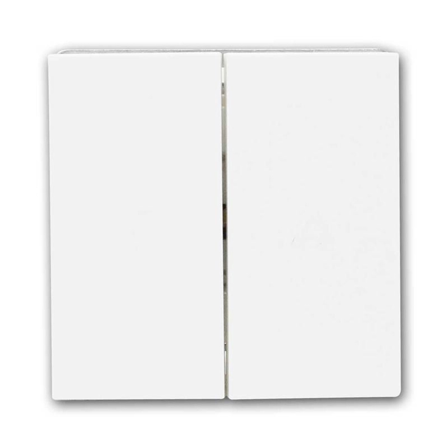 McPower Doppel Taster SHALLOW Weiß 250V10A ohne Rahmen