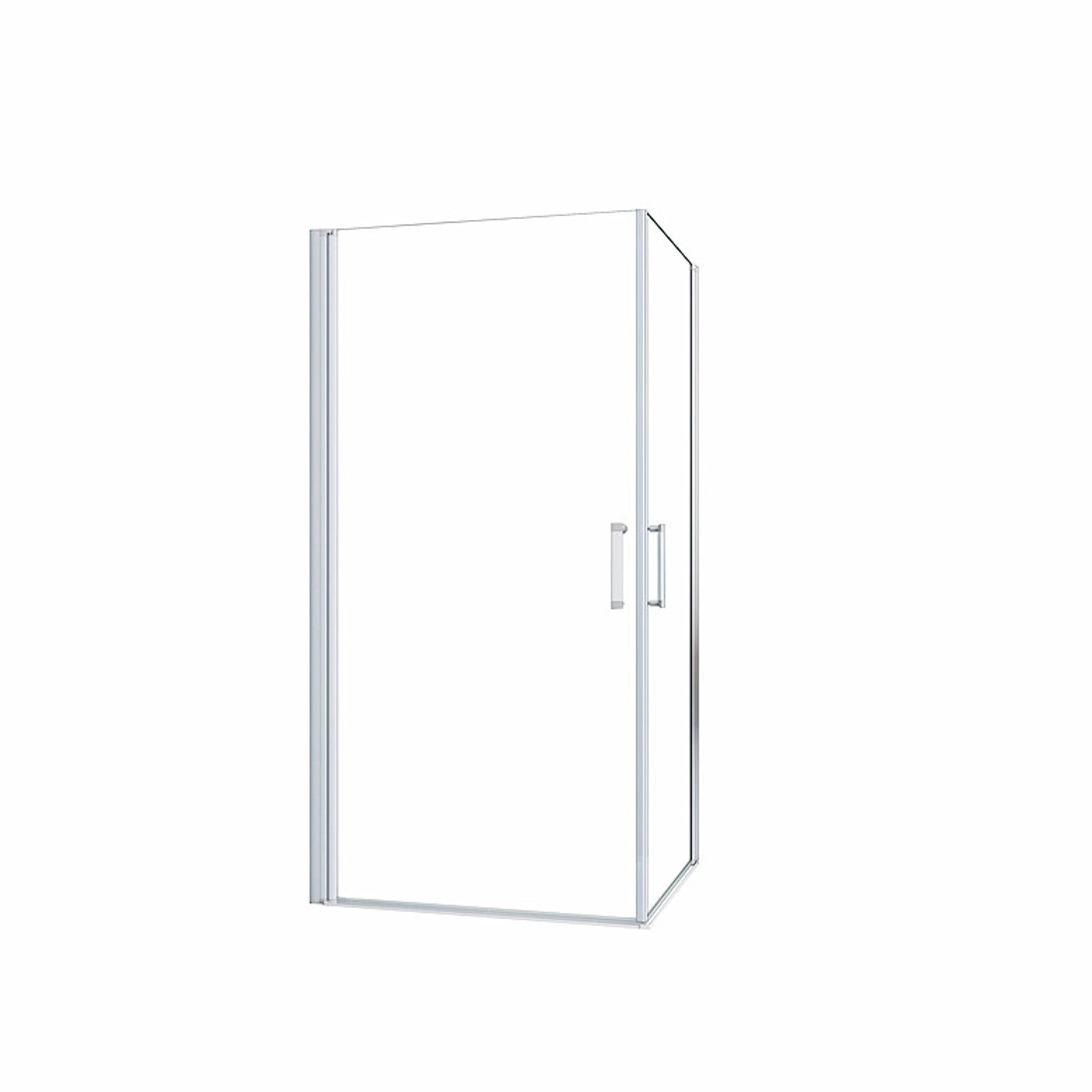 Duschparadies Duschkabine Eckeinstieg 90 x 80 cm Höhe 185cm Pendeltür Schwi günstig online kaufen