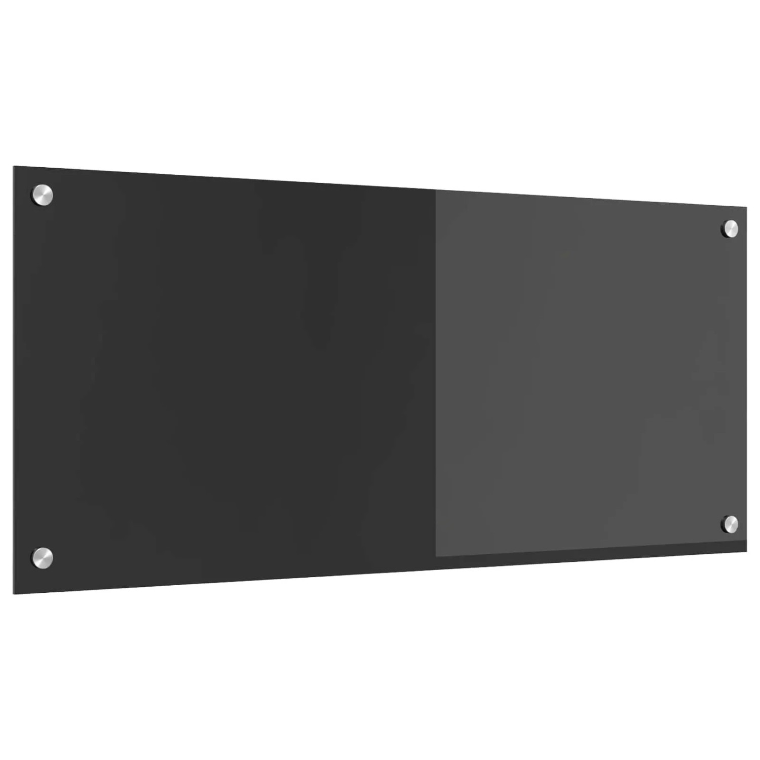 vidaXL Küchenrückwand Dunkelgrau 90 x 40 x 0,6 cm Gehärtetes Glas 42001244