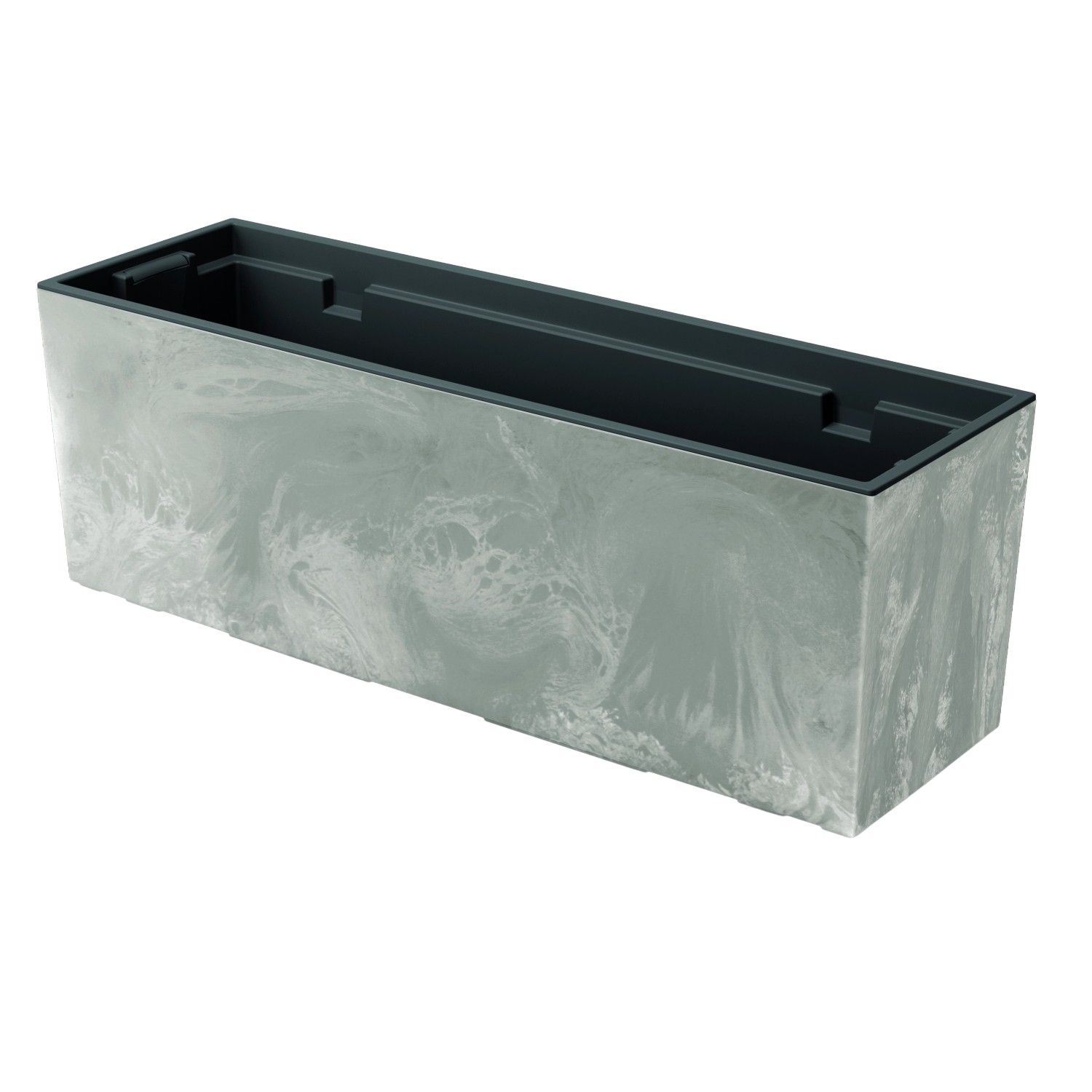 Prosperplast Blumenkasten Urbi Case Beton Effekt 770 x 235 x 246 mm Hellgra günstig online kaufen