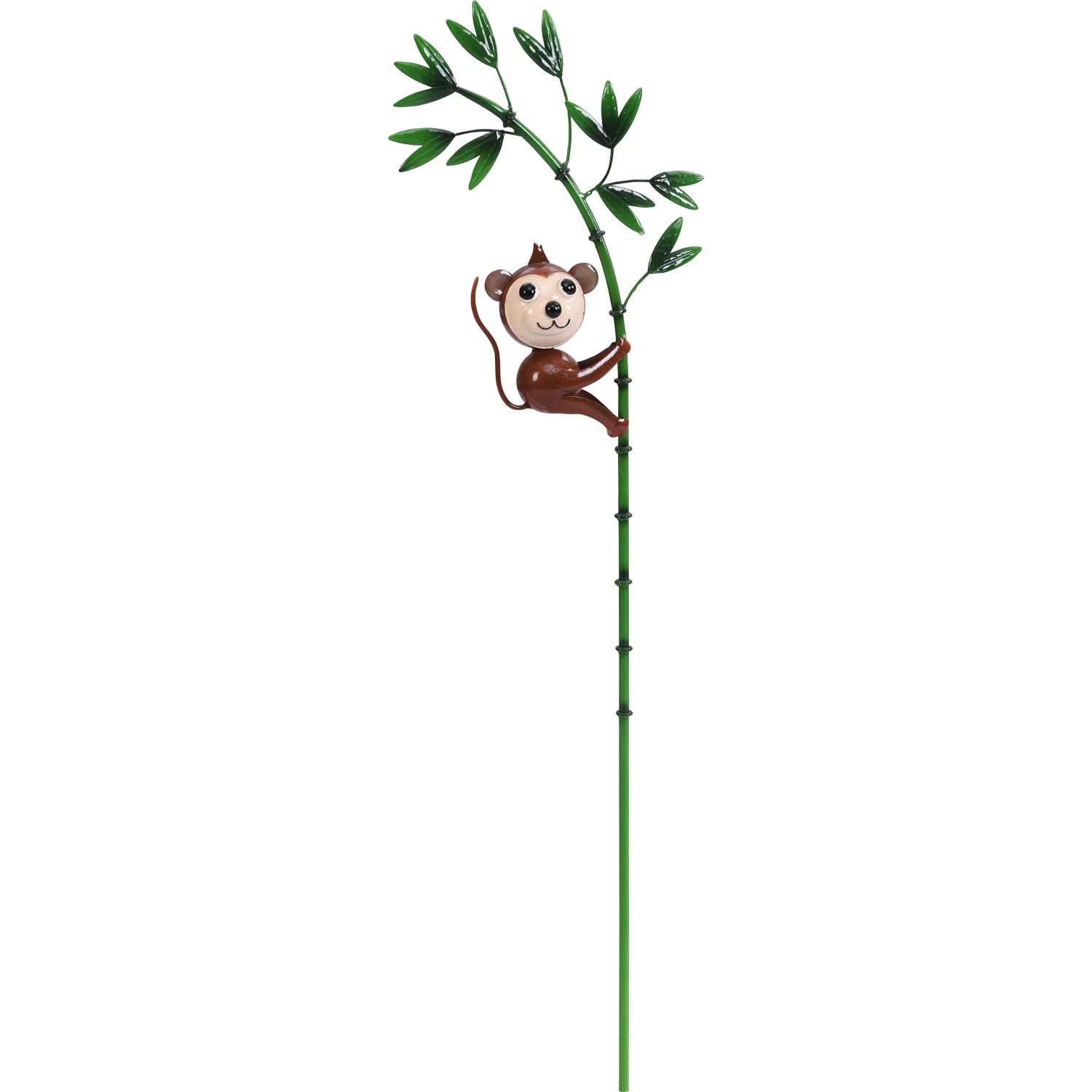 Gartenstecker Affe Metall Bambus 95 cm Grn-Braun kaufen bei OBI