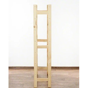 Weinregal Pinotwine aus Kiefernholz, unbehandelt, für 56 Flaschen. Massives Holzregal.