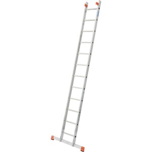 Krause Fabilo Schiebeleiter 2x12 Sprossen, Aluminium, für den flexiblen Einsatz im Außenbereich.
