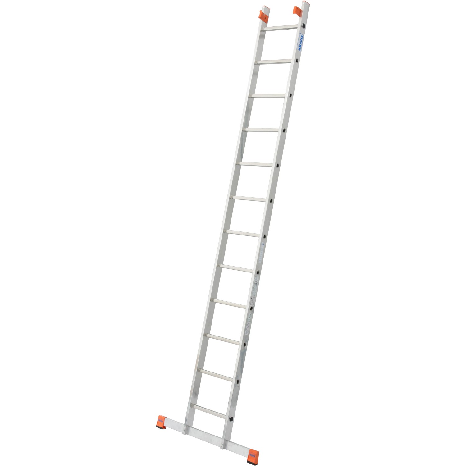 Krause Fabilo Schiebeleiter 2x12 Sprossen, Aluminium, für den flexiblen Einsatz im Außenbereich.