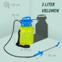 Relaxdays Drucksprüher mit Lanze Kunststoff Gelb Blau Verstellbar 3 Liter_4