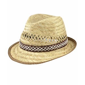 Beiger Strohhut „Toni“ von Scheibler, Größe 57/58, ideal für Garten und Freizeit.