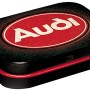 Nostalgic-Art Pillendose mit Audi Logo in Rot. Praktischer Küchenhelfer mit Retro-Design.