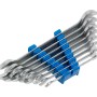 LUX Gabelschlüssel-Satz, 8-teilig (6-22 mm) im Kunststoffhalter.
