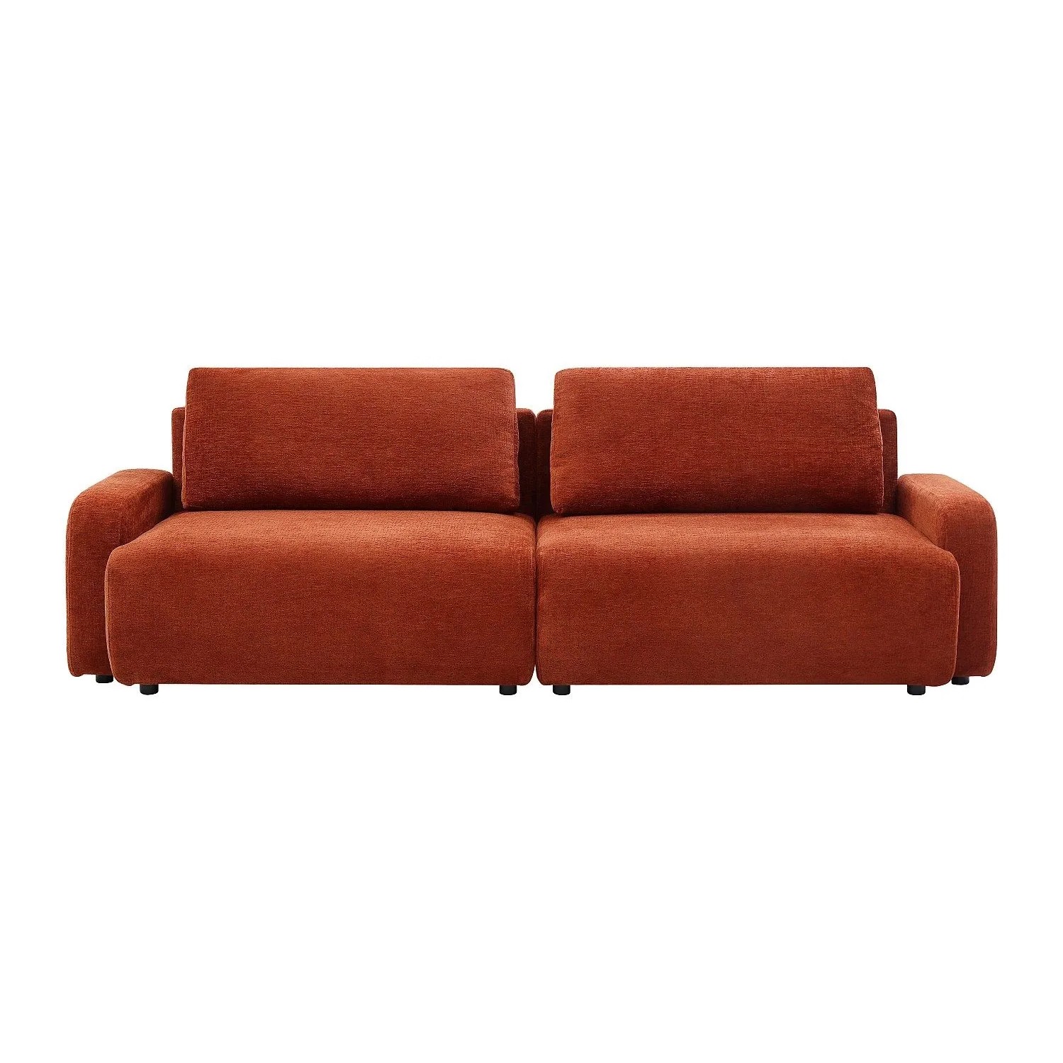 Vente-unique Schlafsofa Yokira Terracotta 256 cm