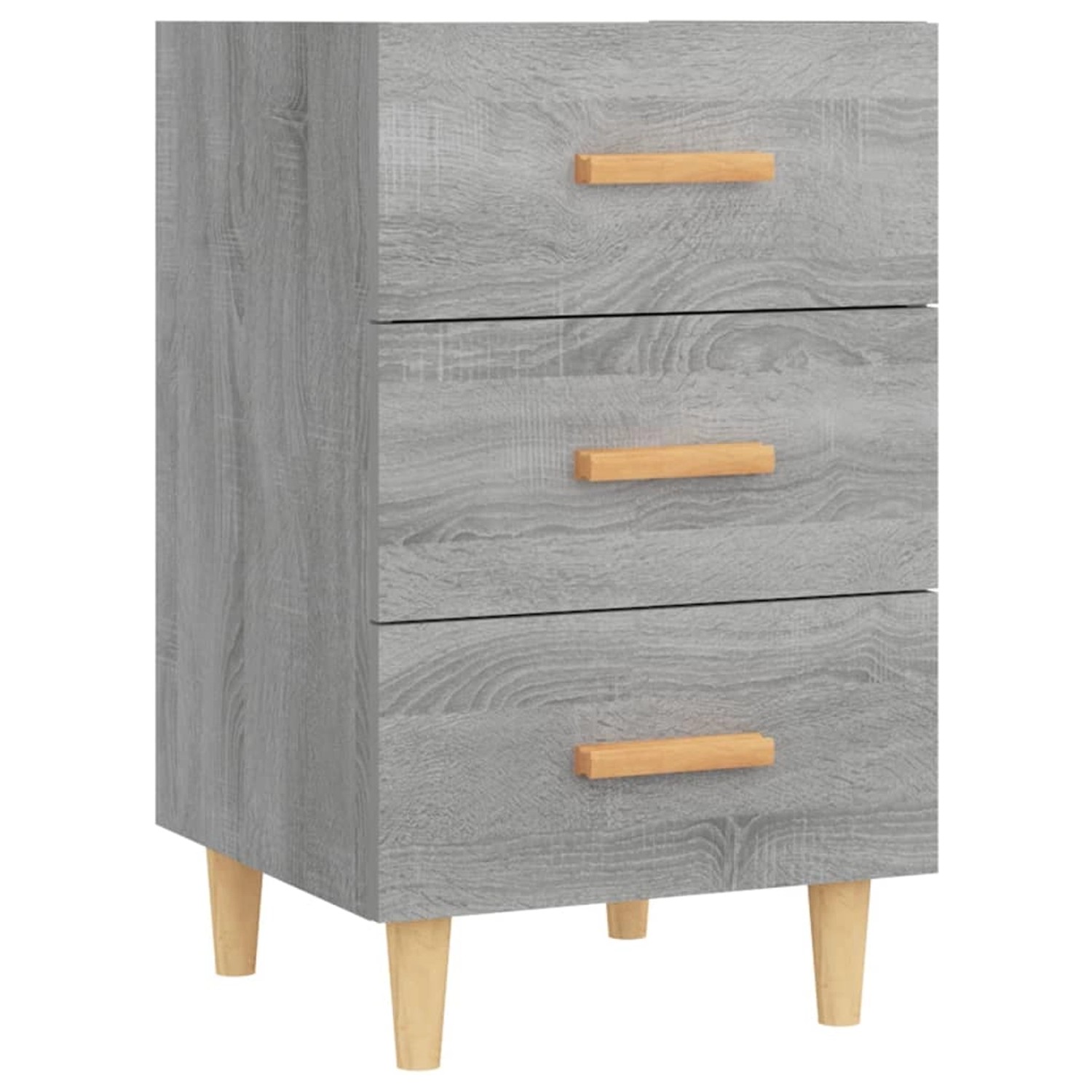 vidaXL Nachttisch Grau Sonoma 40x40x66 cm Holzwerkstoff 817322 günstig online kaufen