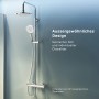 AM.PM Duschsystem X-Joy Chrom mit Thermostat, Regendusche und Handbrause.
