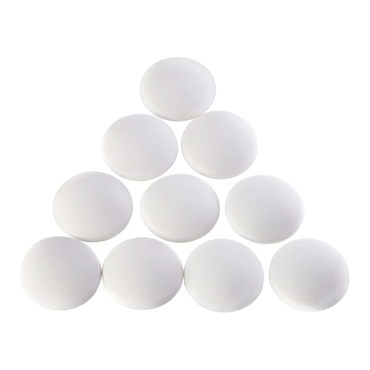 SOTECH 20 Stück Wandpuffer Ø40 mm H 9 mm Weiß Türpuffer Selbstklebend