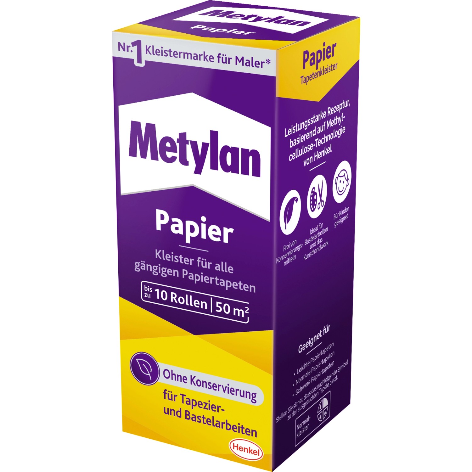 Metylan Tapetenkleister Papier 125 g Paket Transparent