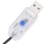 Detailaufnahme: USB-Stecker und Steuerung der vidaXL LED-Lichterkette Pastell Mehrfarbig.