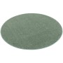 Runder, mintgrüner Hochflor Teppich (200cm) von Snapstyle, geeignet für Fußbodenheizung.