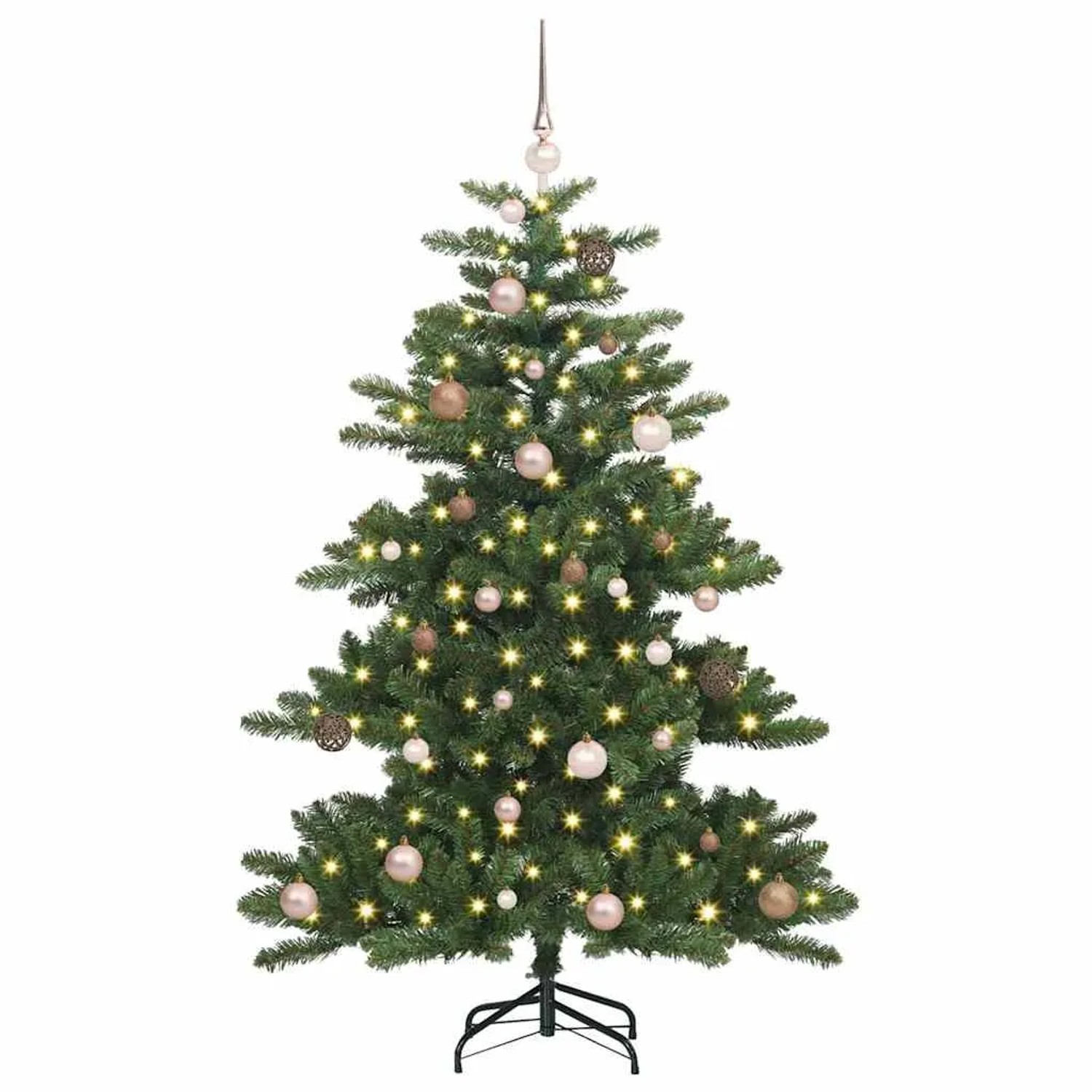 vidaXL Künstlicher Klappbarer Weihnachtsbaum mit 150 LEDs 150 cm PVC 3397651