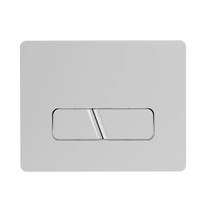 Siamp Cut Betätigungsplatte, Chrom-Matt, 2 Tasten für Ingenio WC-Element