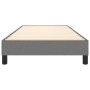 vidaXL Boxspringbett, dunkelgrauer Stoff, 90x200 cm. Bettrahmen mit Lattenrost.