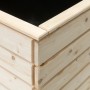Detailaufnahme des Westmann Hochbeet Holz Fichte L, gefertigt aus hellem Fichtenholz.