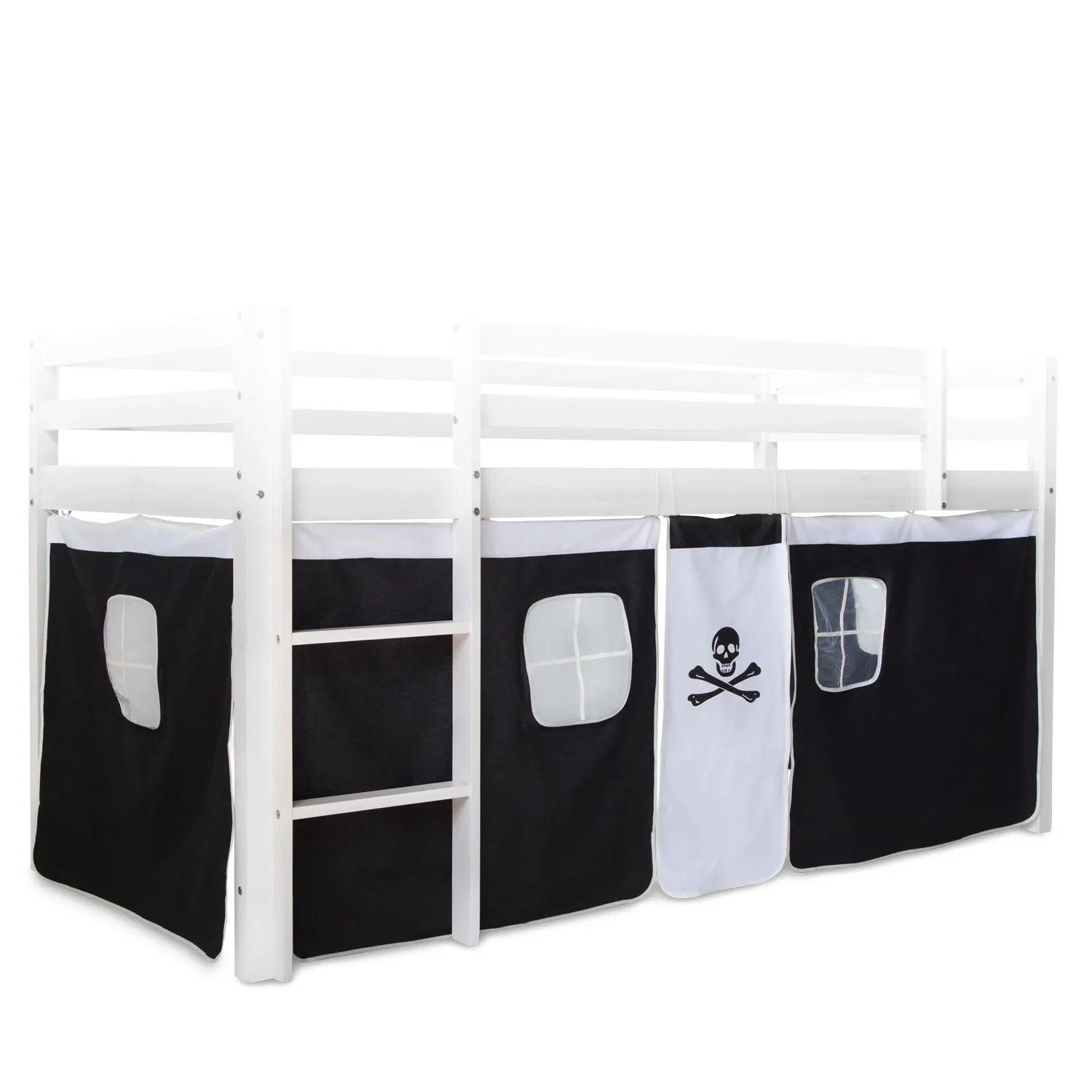 Homestyle4u Bettumrandung Pirat für Kinderhochbett 1516