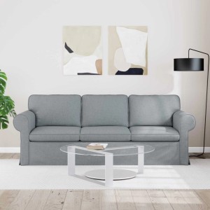 vidaXL Sofa Hellgrau 215 x 82 x 80 cm Stoff 42024313