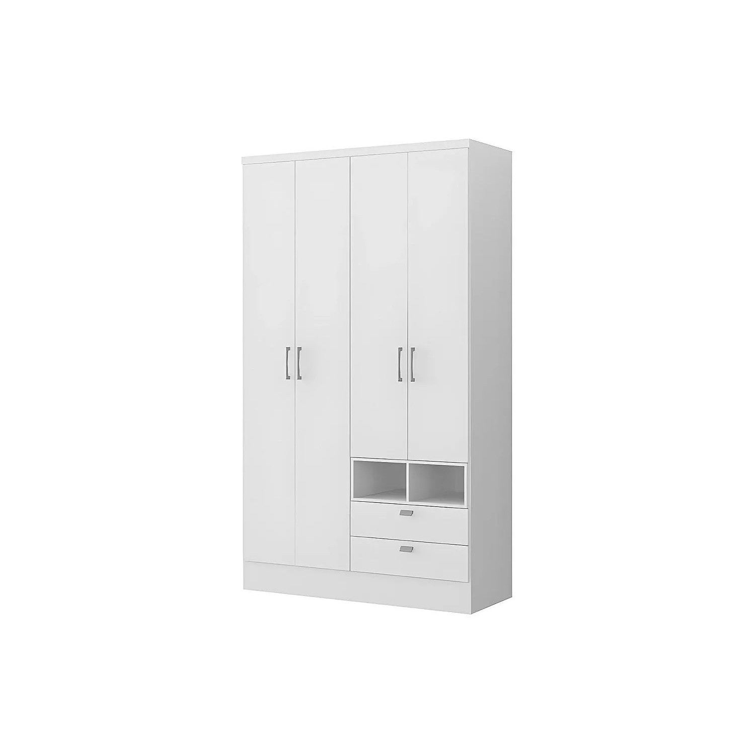 Vente-unique Kleiderschrank Odilon Weiß 120 cm