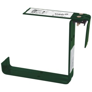 Verstellbarer Geli Blumenkastenhalter, dunkelgrün, für Pflanzkübel.