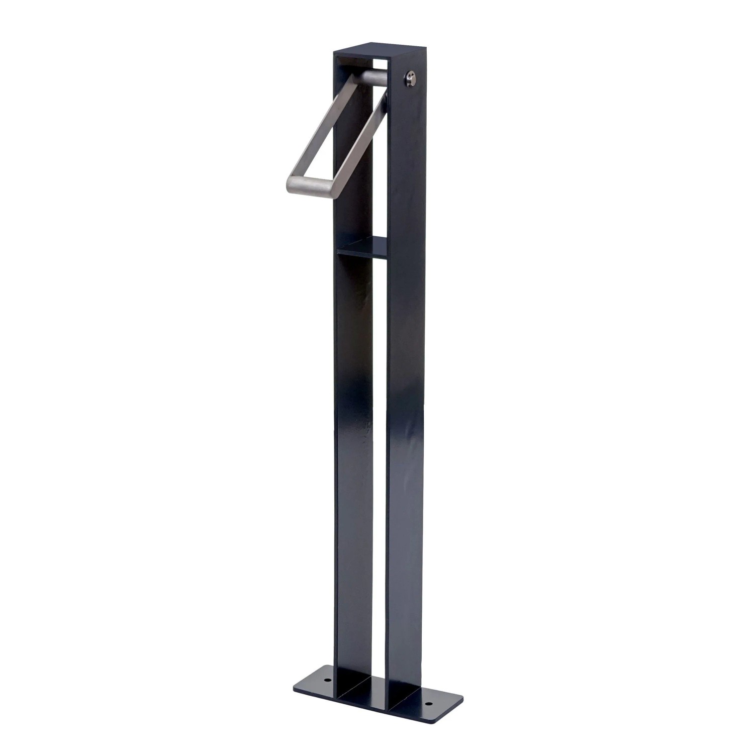 PROREGAL Fahrradbügel HxBxT 96x24x10cm Fahrradständer Anlehnbügel Anthrazit Verzinkter Stahl Outdoor-Pulverbeschichtet