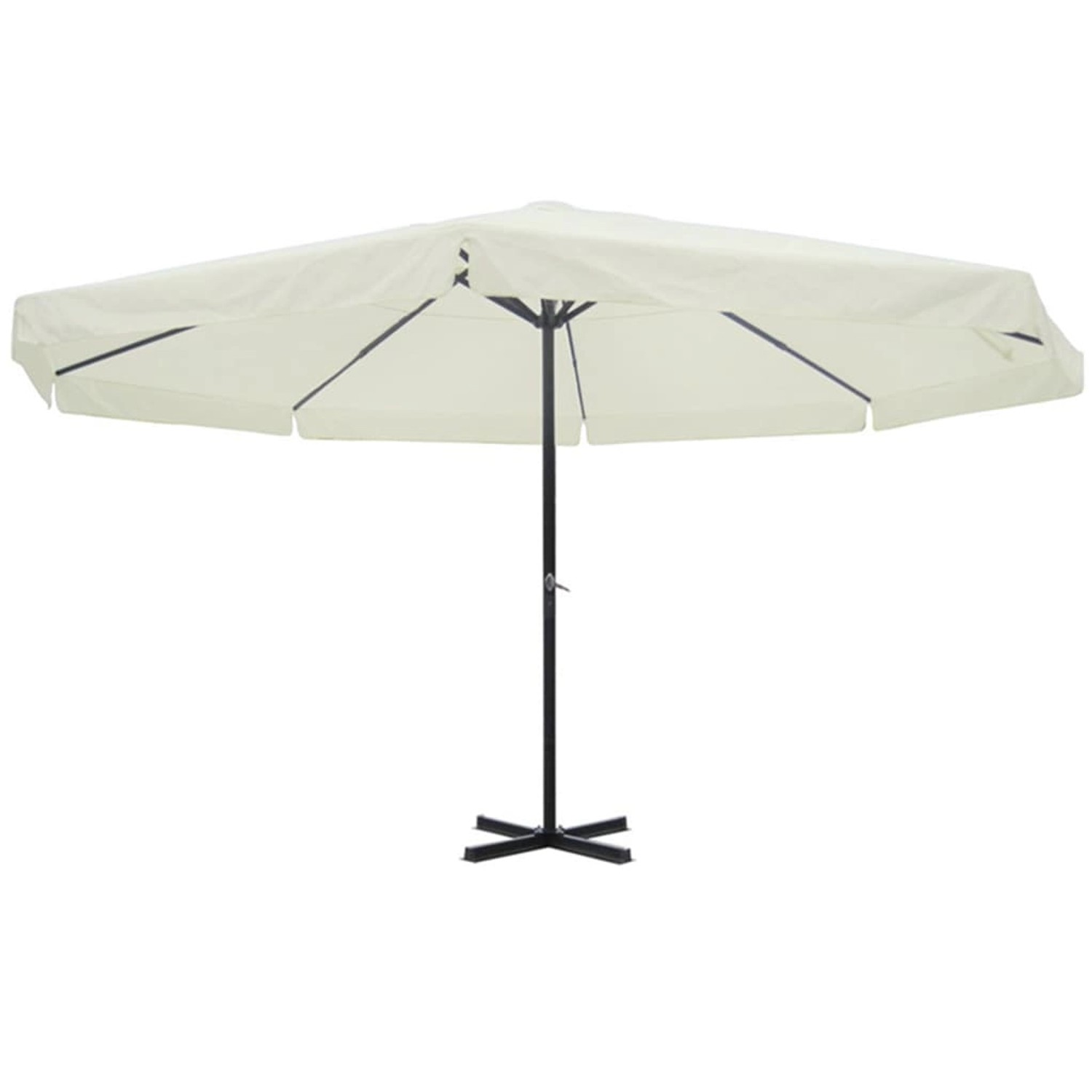 furnicato Sonnenschirm Weiß Aluminium 500 cm günstig online kaufen