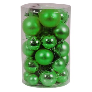Mojawo 30tlg Christbaumkugeln Weihnachtskugeln Schmuckkugeln Baumschmuck Limegrün 4 5 6 7cm