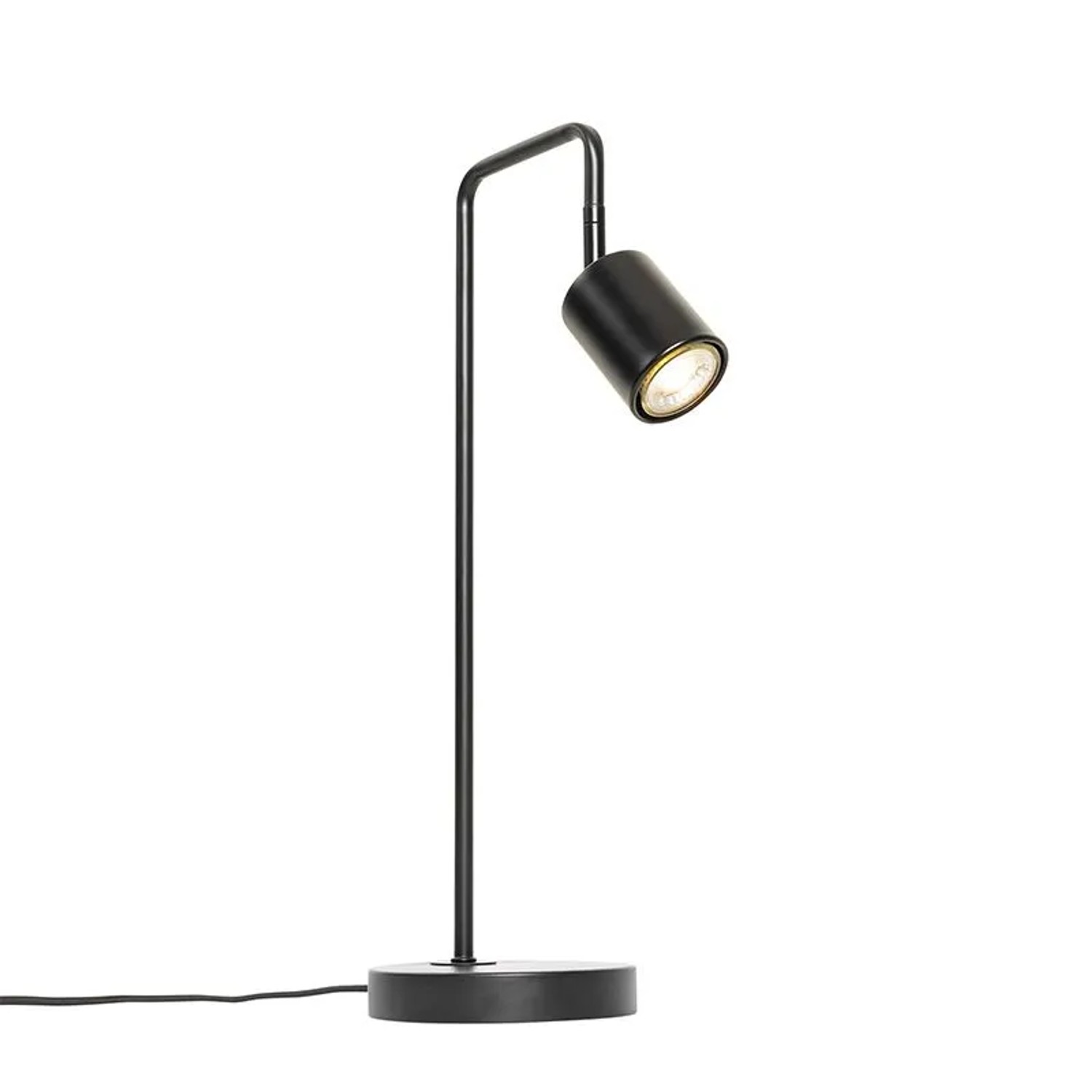 QAZQA Moderne Tischlampe Schwarz Verstellbar Java