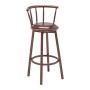 Bessagi Home Barhocker-Set Fabio Braun Lederlook Gepolstert_4