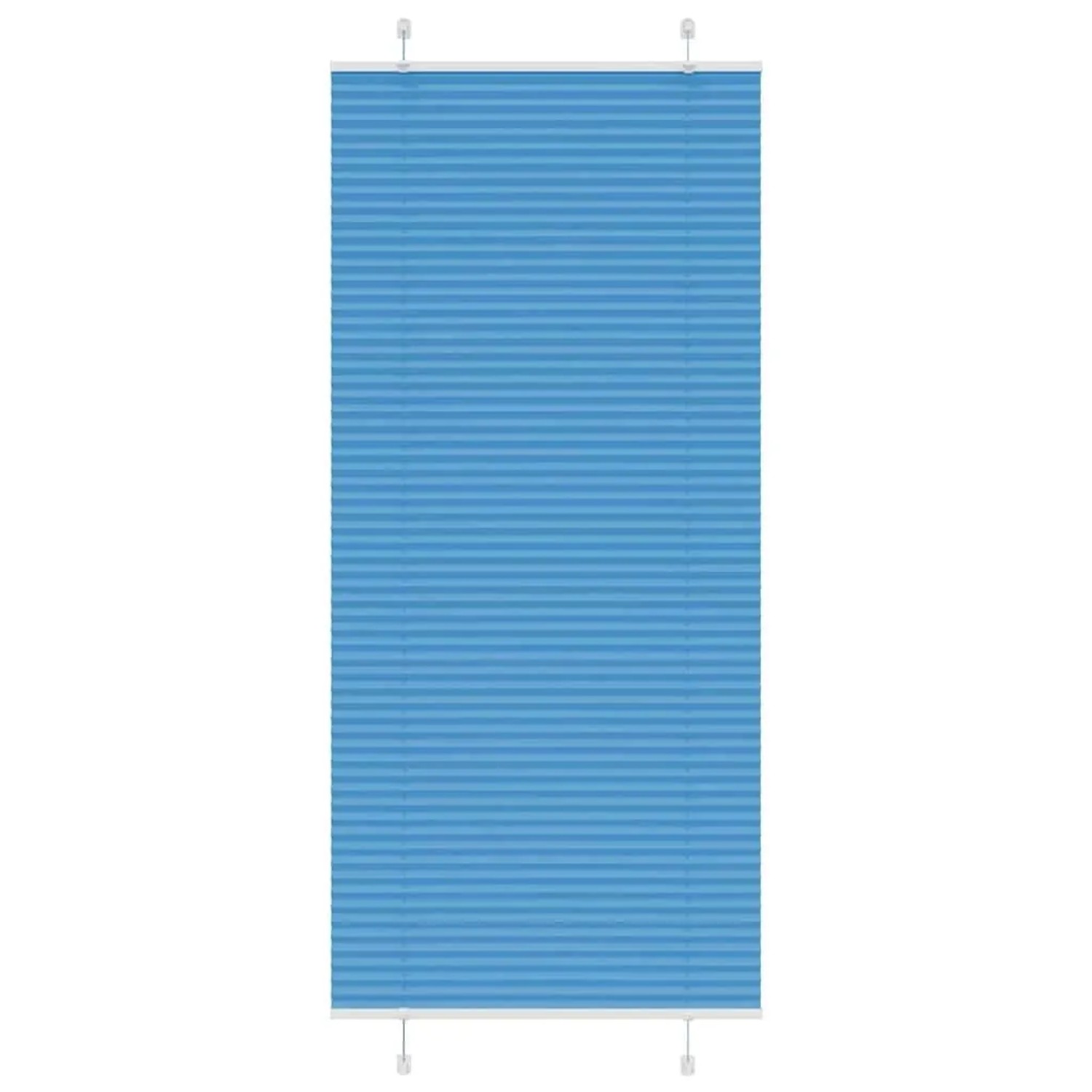 vidaXL Plissee Blau 100x200 cm Stoffbreite 99,4 cm Polyester 4015211 günstig online kaufen