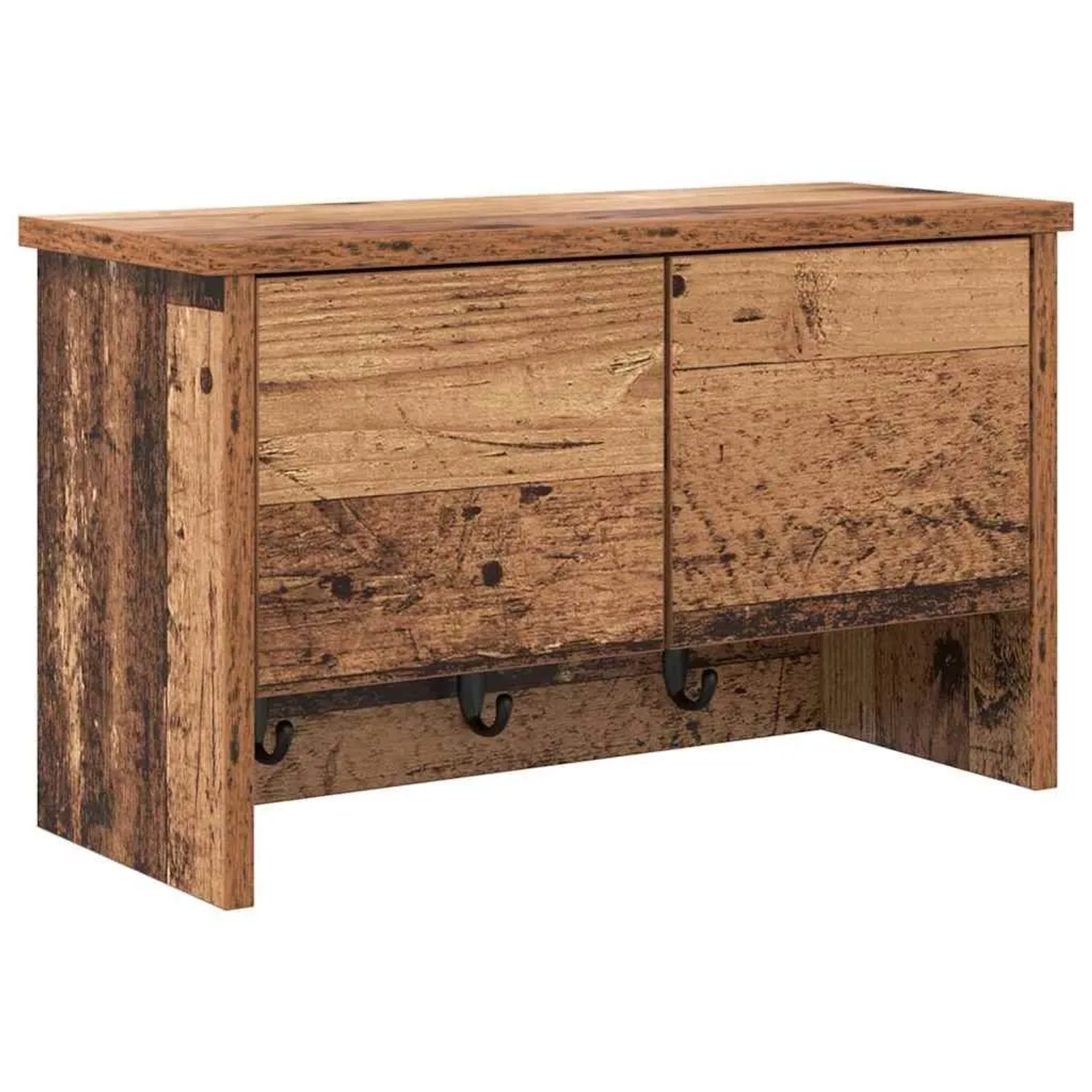 vidaXL Wandmontierter Nachttisch Altholz 50 x 20 x 30 cm Holzwerkstoff 874337