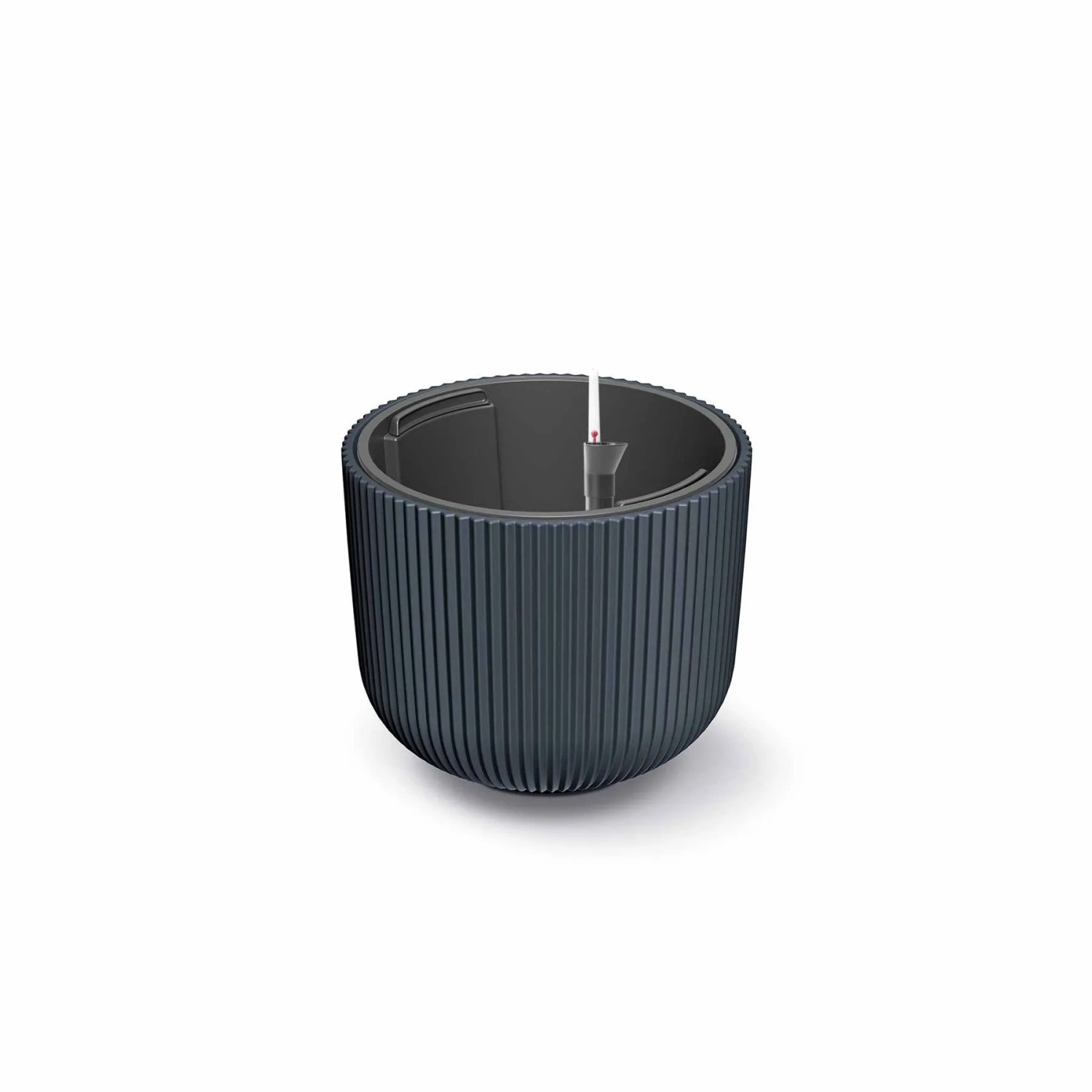 VidaAtHome.de Design-Pflanztopf CYRA ø 24cm mit  Bewässerungseinsatz Anthrazit