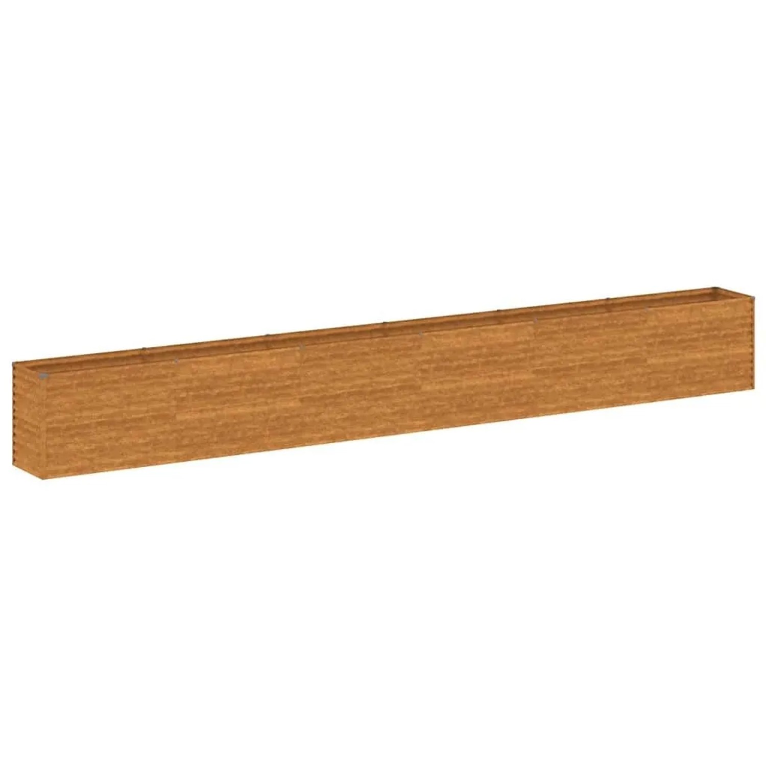 DELUKE Hochbeet Aus Cortenstahl AKSEL Unten Offen Hochbeet Metall Pflanzenbeet Metall Metall Blumenbeet Gemüsebeet 578x50x69cm