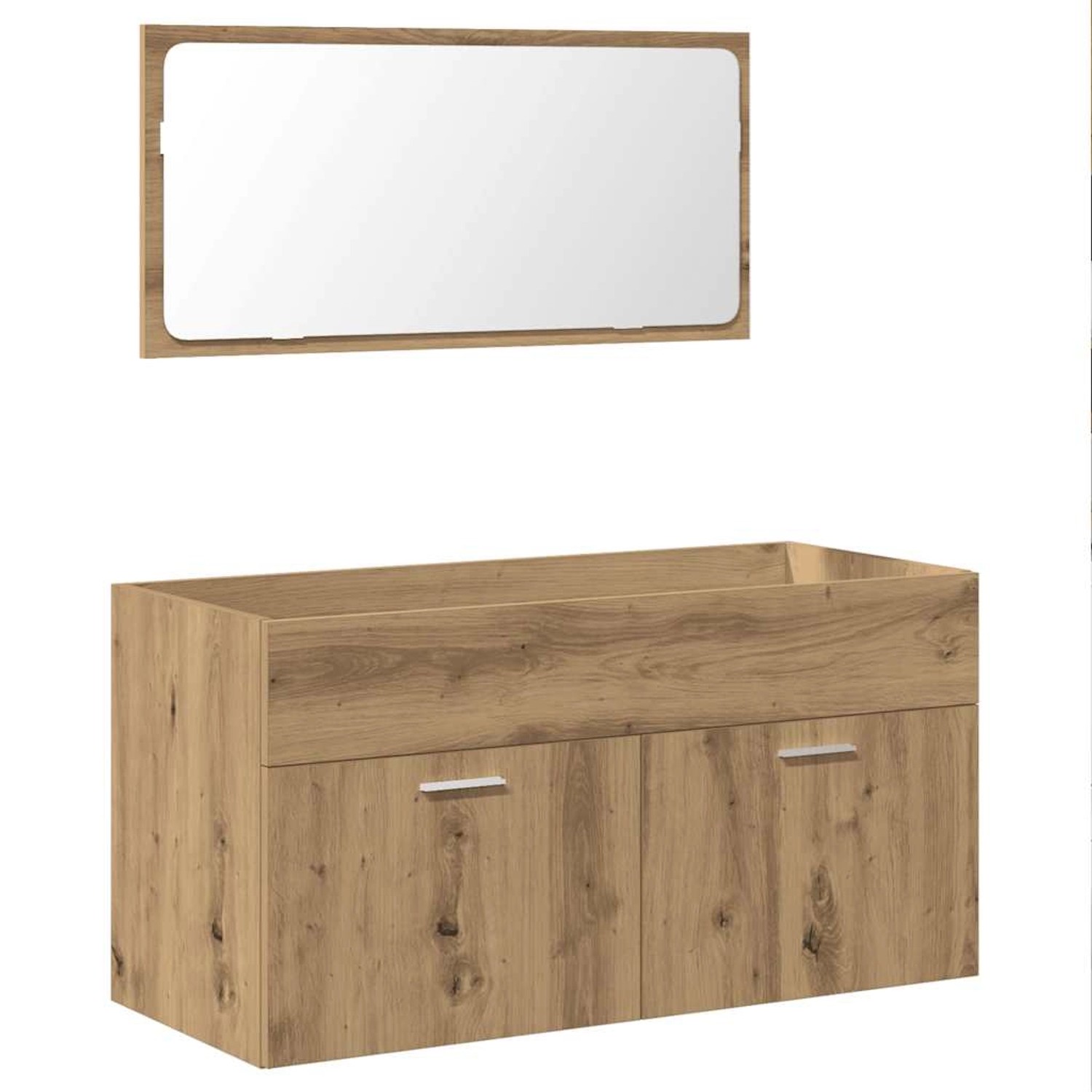 vidaXL Badschrank mit Spiegel Artisan-Eiche Holzwerkstoff 856382 günstig online kaufen