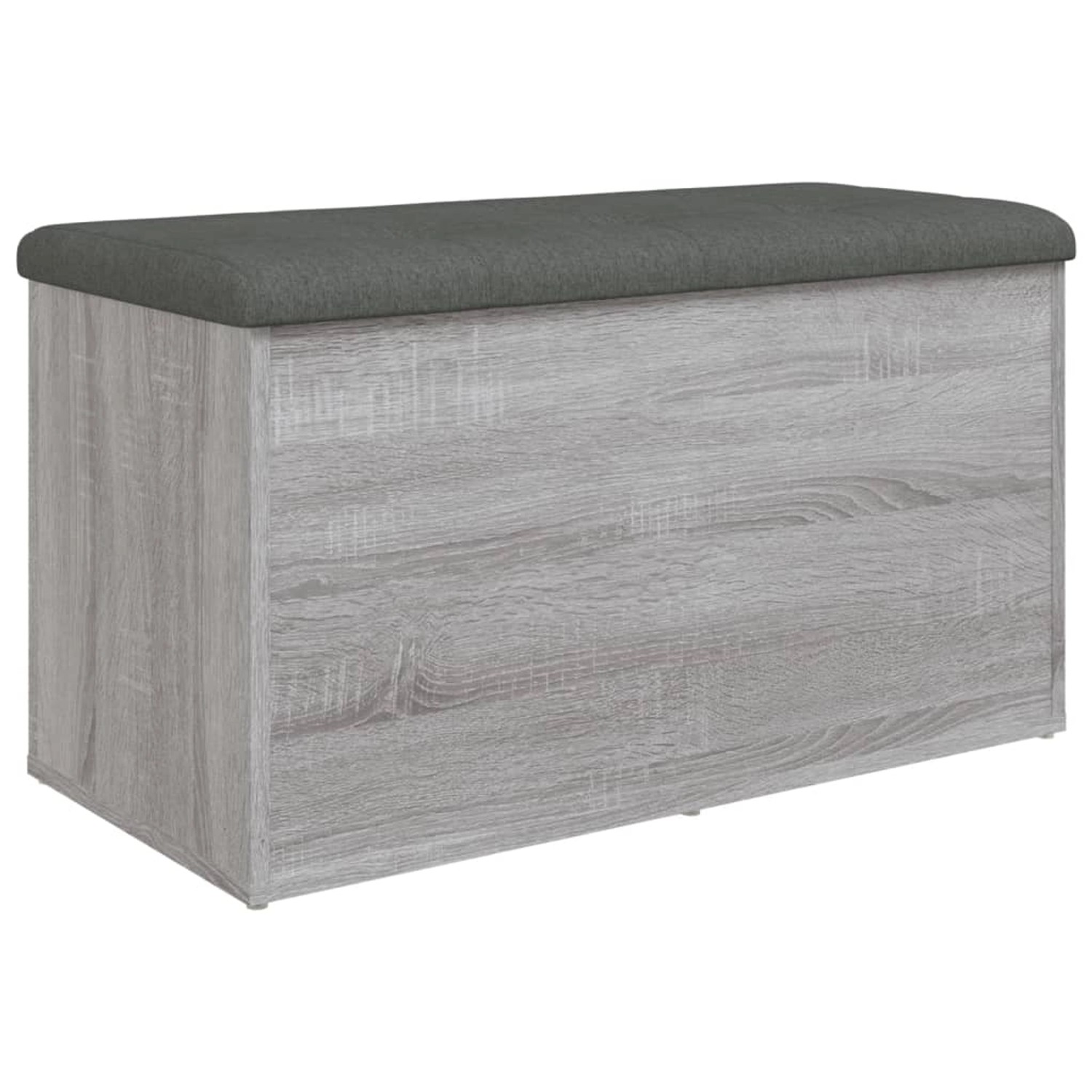 vidaXL Sitzbank mit Stauraum Grau Sonoma 82x42x45 cm Holzwerkstoff